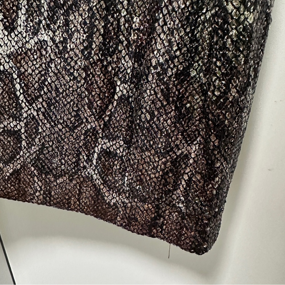 Anthropologie Sequin Snake Joni Pants Women’s Size 6 NWT Brown Gray Animal Print - Picture 11 of 16
